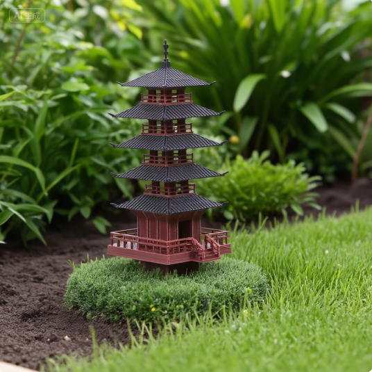 Bonsai Garden Ideas - Garten Aquarium Bonsai Dekor Mini Pagode