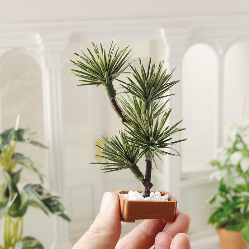 Bonsai Garden Usa - 1 Stück 1/12 Puppenhaus Simulierter Kiefernbaum