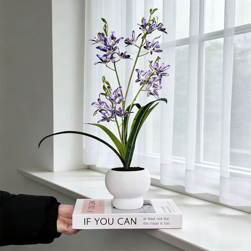 Bonsai Garden With Sand - Neue Springen Orchidee Schwarz Sand Topf