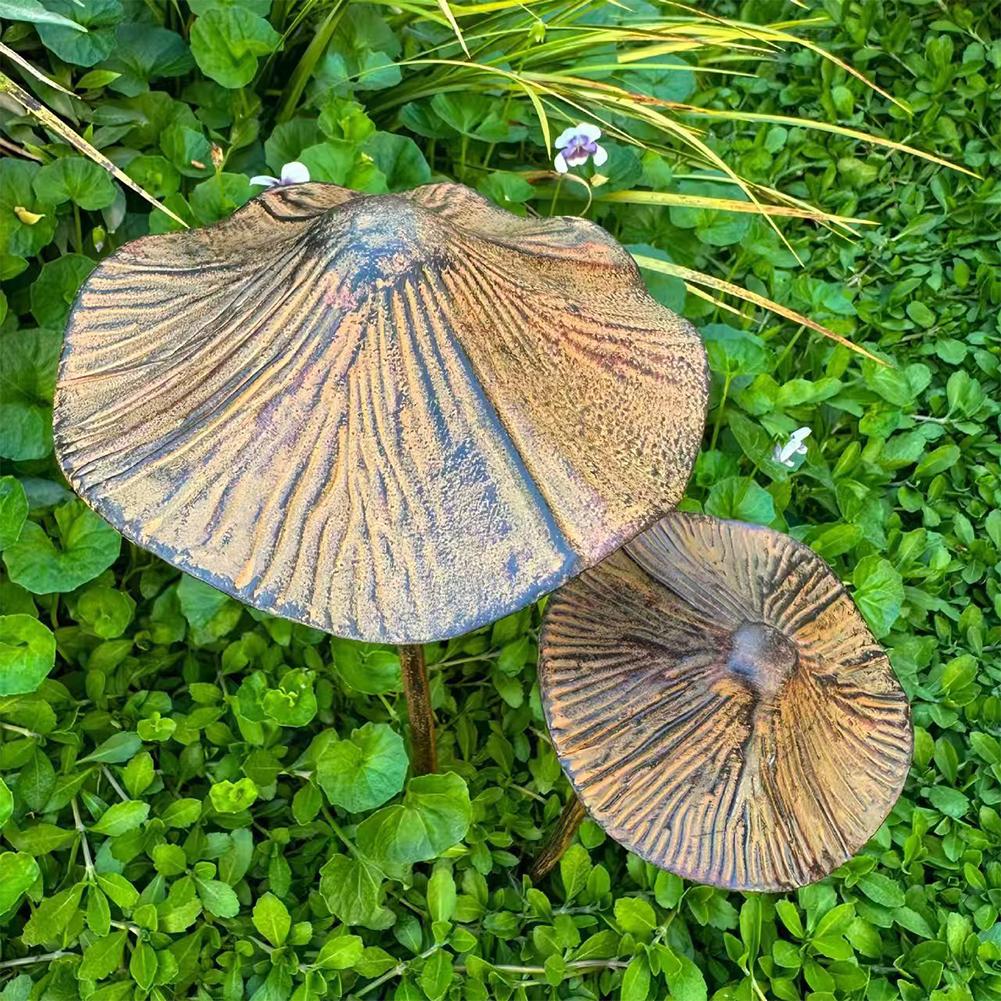 Retro Metall Rostiger Pilz Gar – Bonsai Garden Usa Bewertung und Preis