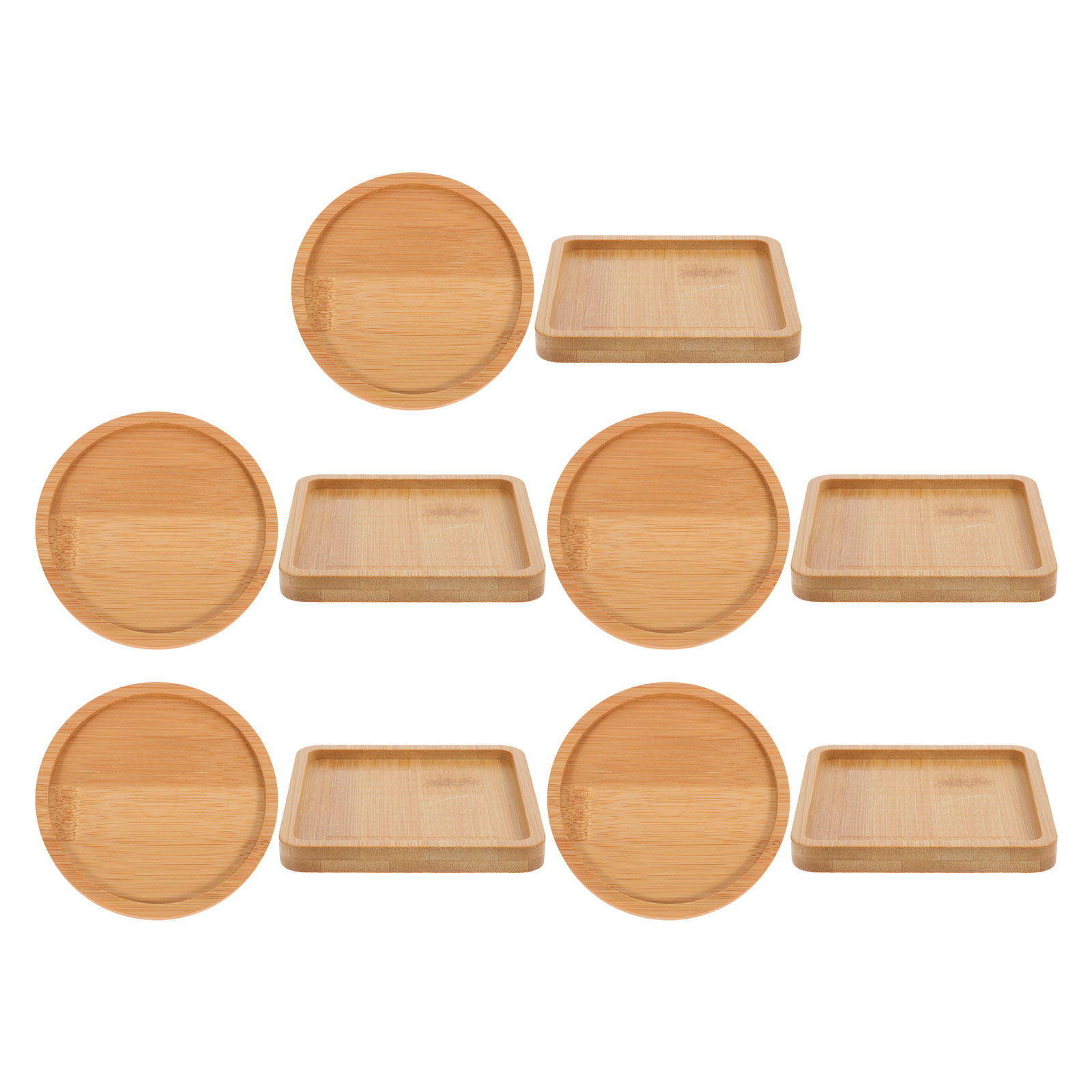 10 Stück Bambus-Getränkeunters – Drip Tray Saucer Bewertung und Preis